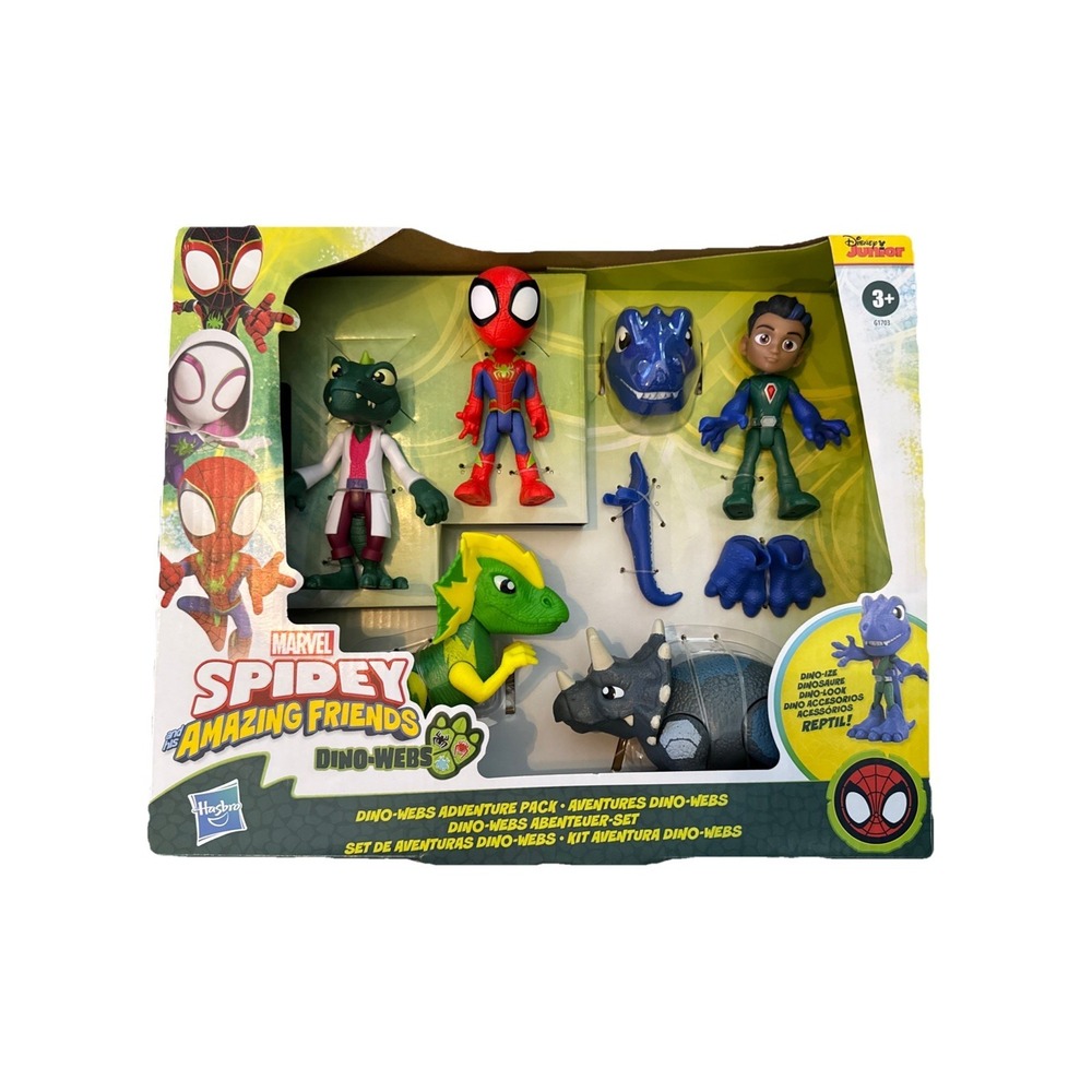 🎁Disney Marvel Spidey and His Amazing Friends Dino-Webs Adventure Pack Toy 🆕